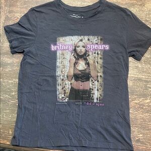 Abercrombie & Fitch Dark Grey Graphic Tee Britney Spears